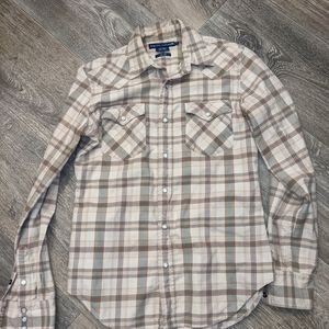 Ralph Lauren pearl snap flannel slim fit